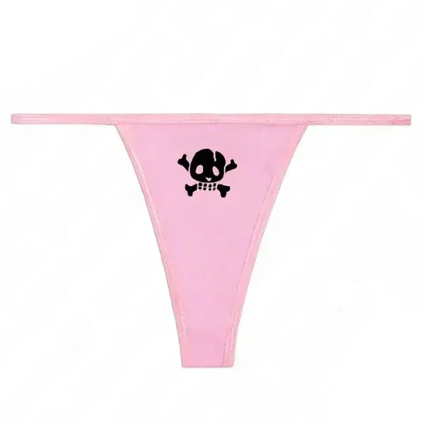 Underwear*Boogzel Clothing Y2K Skull Thong Panty