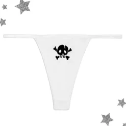 Underwear*Boogzel Clothing Y2K Skull Thong Panty