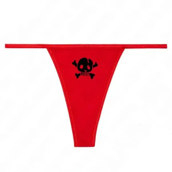 Underwear*Boogzel Clothing Y2K Skull Thong Panty