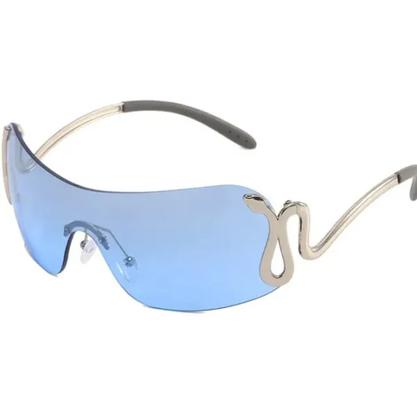 Sunglasses*Boogzel Clothing Y2K Snake Rimless Sunglasses