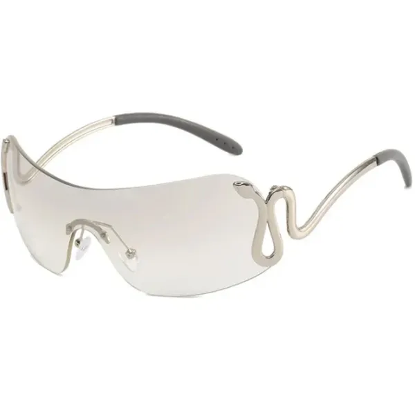Sunglasses*Boogzel Clothing Y2K Snake Rimless Sunglasses