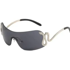 Sunglasses*Boogzel Clothing Y2K Snake Rimless Sunglasses