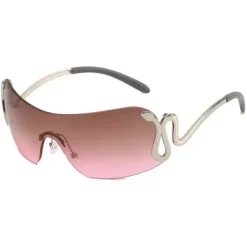 Sunglasses*Boogzel Clothing Y2K Snake Rimless Sunglasses