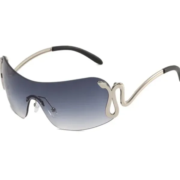 Sunglasses*Boogzel Clothing Y2K Snake Rimless Sunglasses