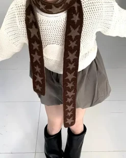 Other*Boogzel Clothing Y2K Star Skinny Scarf