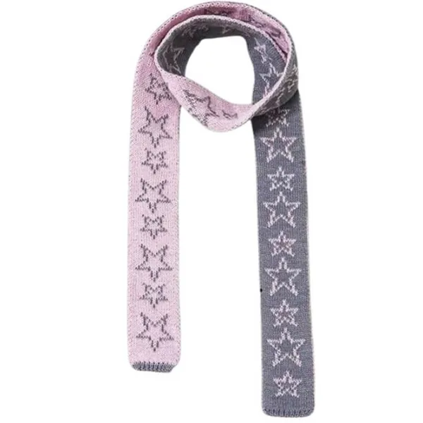 Other*Boogzel Clothing Y2K Star Skinny Scarf