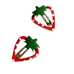 Hair Accessories*Boogzel Clothing Y2K Strawberry Hair Clips Set Red