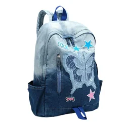 Bags & Purses*Boogzel Clothing Y2K Style Butterfly Denim Backpack Blue