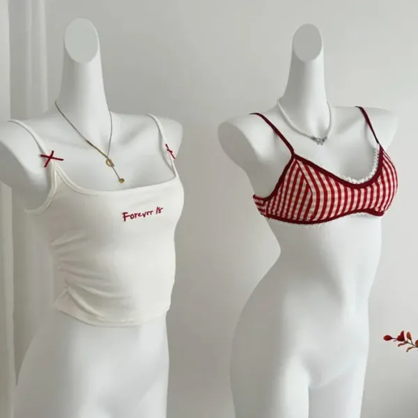 Y2K Tops|Crop Tops*Boogzel Clothing Y2K Style Forever 18 Tank Top White/red