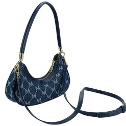 Bags & Purses*Boogzel Clothing Y2K Style Monogram Pattern Denim Bag Blue