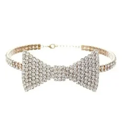 Necklaces & Chokers*Boogzel Clothing Y2K Style Rhinestone Bow Necklace