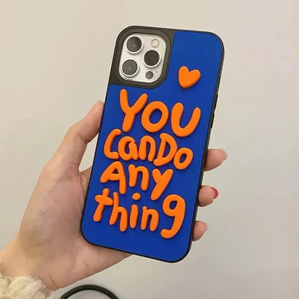 Iphone Cases*Boogzel Clothing You Can Do Anything iPhone Case Blue/orange