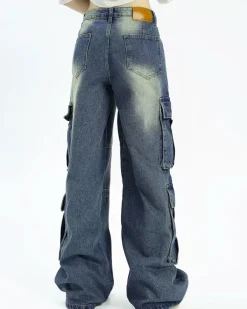 Jeans*Boogzel Clothing Young & Single Cargo Jeans Blue